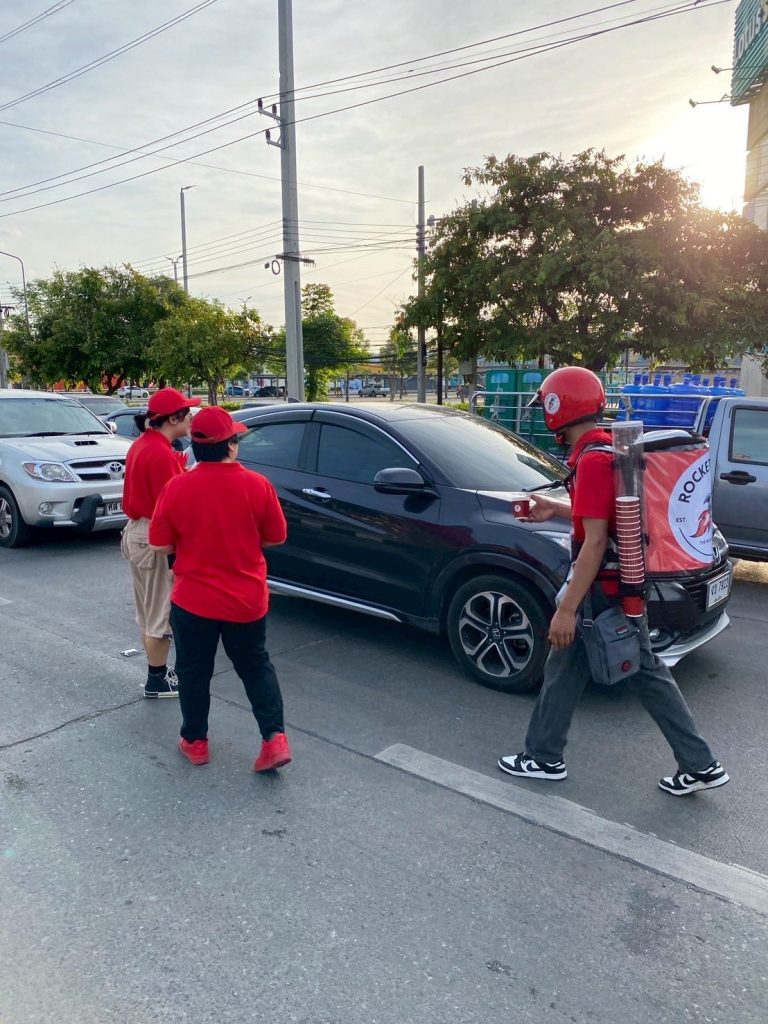 rocket coffee at the lights