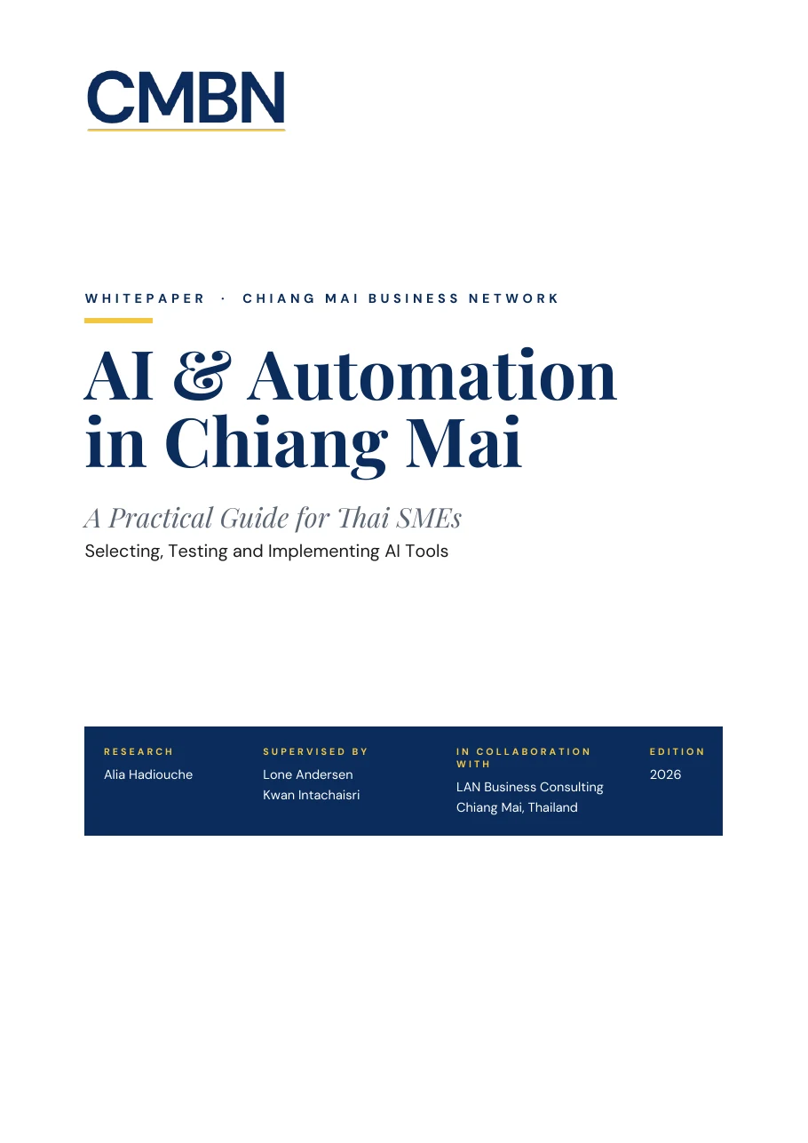 Cover of the whitepaper AI and Automation in Chiang Mai